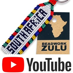 african beaded keyring south africa youtube video