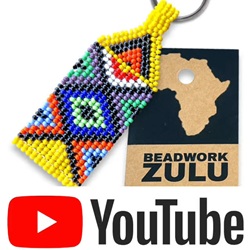 african beaded zulu keyring youtube video