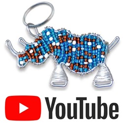 beaded kering blue rhino youtube video