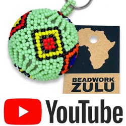 beaded keyring african youtube video