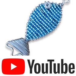 beaded keyring fish youtube