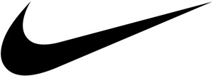 nike logos swoosh black