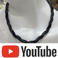 african beaded neckles twisted black metalic grey youtube video