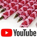 african beaded pen geometric cherry pink youtube video