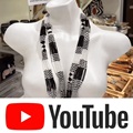 african beaded necklace long Mvovo silver black.youtubevideo