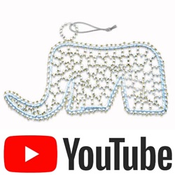 beaded elephant christmas decoration youtube video