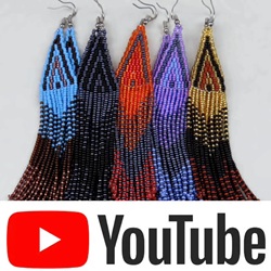 beaded mixed thonga earings youtube video