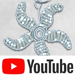 beaded star fish keyring youtube video