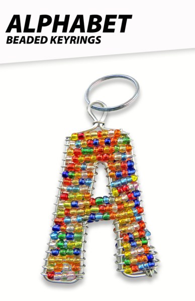 Beaded Keyrings Alphabet | EARTH AFRICA