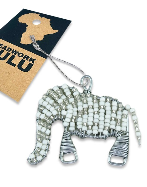 Christmas Beaded Decorations Elephant 