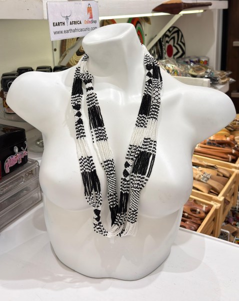 African Beaded Necklace Mvovo Design.