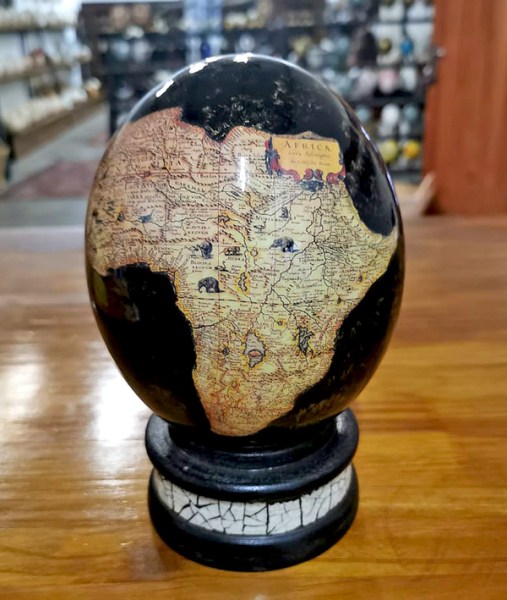 africa map ostrich egg