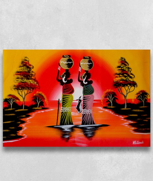 african art woman water carriers 29