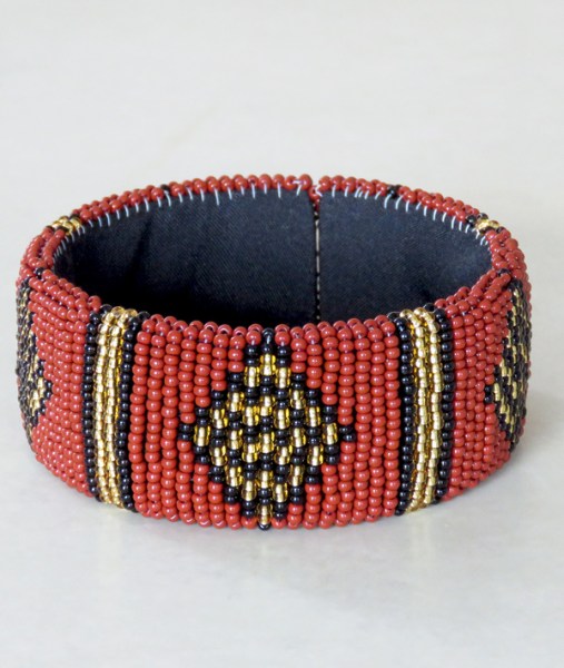 African Beaded Bangles Wide