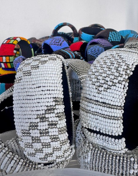 African Beaded Bangles Wide