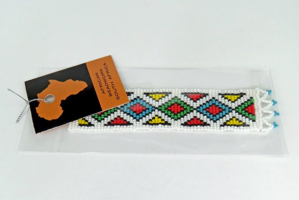 african beaded bookmark geometric 4