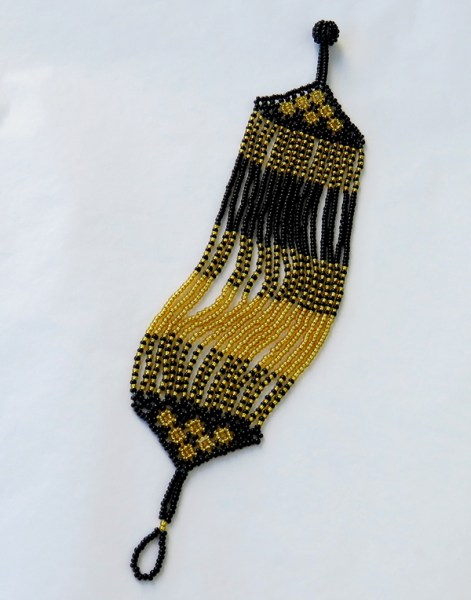 african beaded bracelets sibaya gold black8