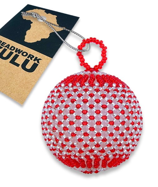 MIXED African Beaded Christmas Balls 1