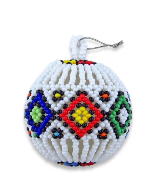 African Beaded Christmas Balls Zulu Colours | WHOLESALE