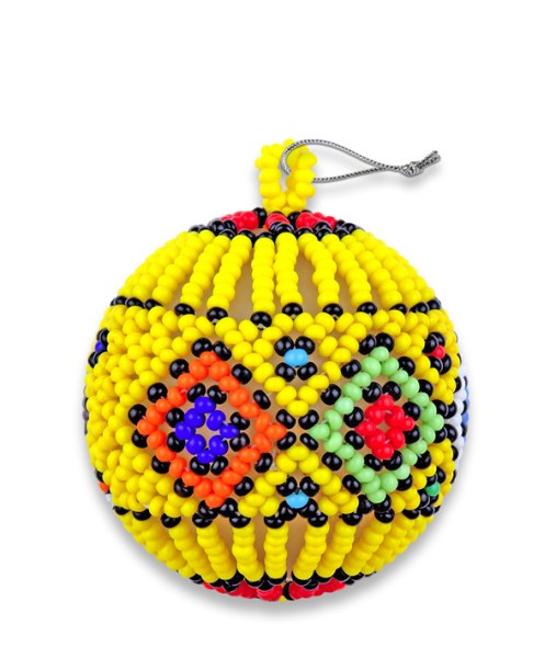 African Beaded Christmas Balls Zulu Colours | WHOLESALE