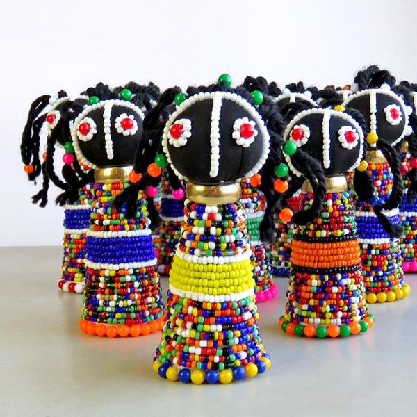 african beaded doll medium 2