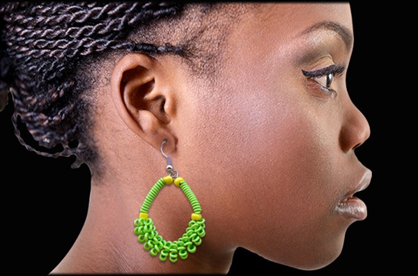 african beaded earring shalati 2