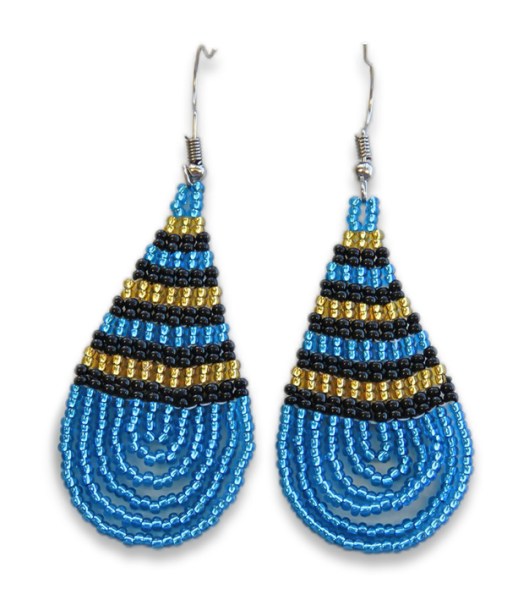 Large Teardrop Earrings | AFRICAN BEADWORK