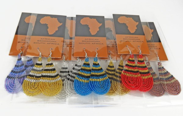 Large Teardrop Earrings | AFRICAN BEADWORK