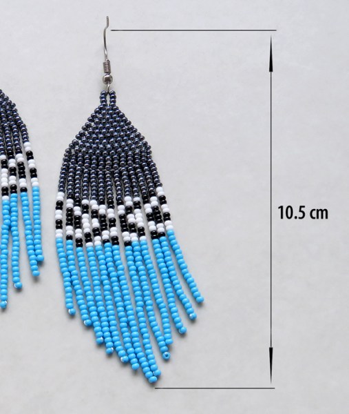 african beaded earrings londolozi blue size