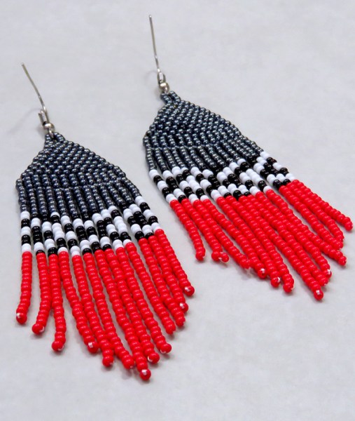african beaded earrings londolozi red7