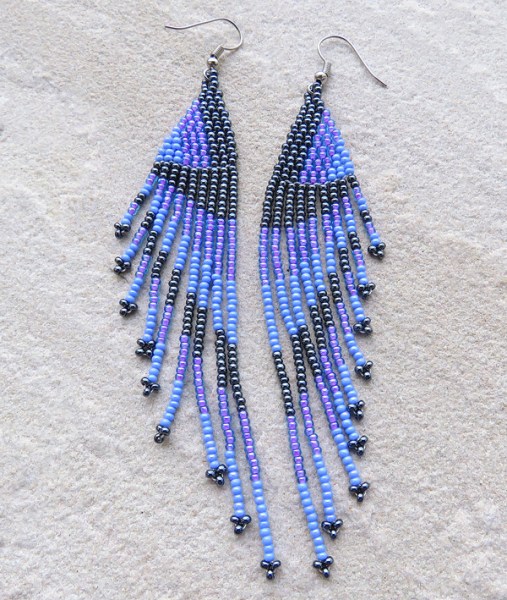 African Beaded Earrings Savuti MIXED