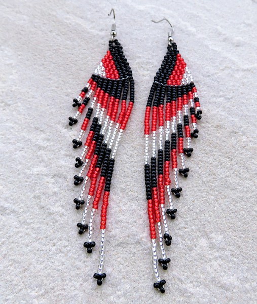 African Beaded Earrings Savuti MIXED
