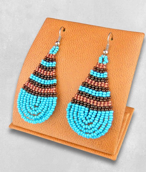 Large Teardrop Earrings | AFRICAN BEADWORK