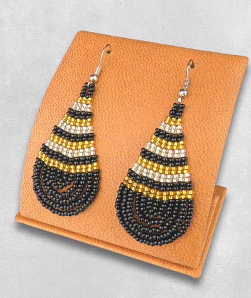 Large Teardrop Earrings | AFRICAN BEADWORK