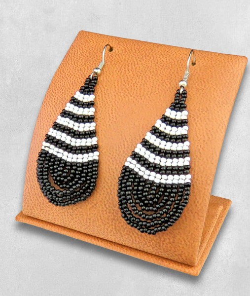 Large Teardrop Earrings | AFRICAN BEADWORK