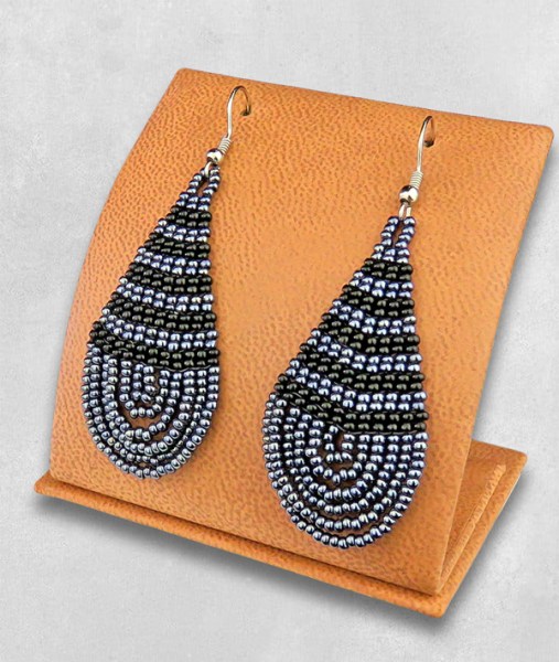 Large Teardrop Earrings | AFRICAN BEADWORK