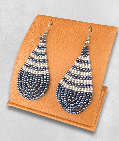 Large Teardrop Earrings | AFRICAN BEADWORK