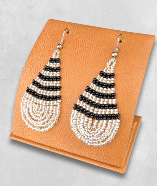 Large Teardrop Earrings | AFRICAN BEADWORK
