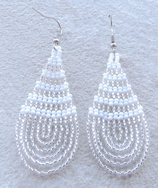 Large Teardrop Earrings | AFRICAN BEADWORK