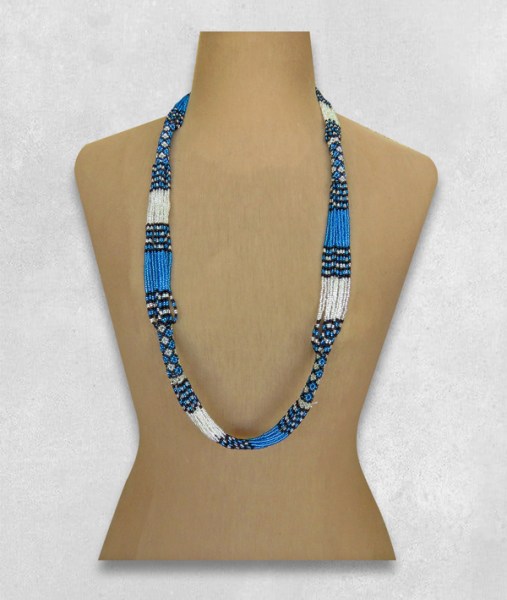 African Beaded Necklace Mvovo Design.
