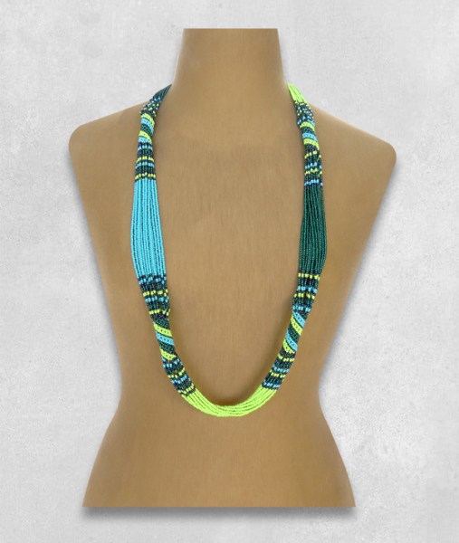 African Beaded Necklace Mvovo Design.