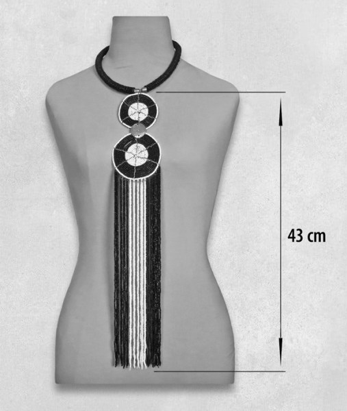 african beaded necklace sizani size 39