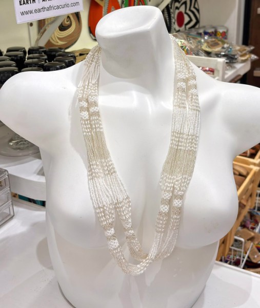 African Beaded Necklace Mvovo Design.