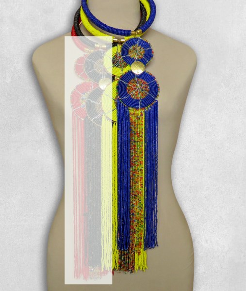 african beaded necklaces sizani mixed 5