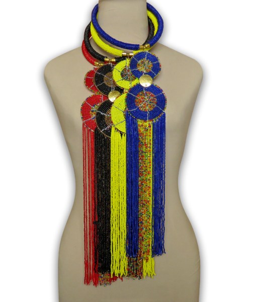 african beaded necklace sizani mixed 3