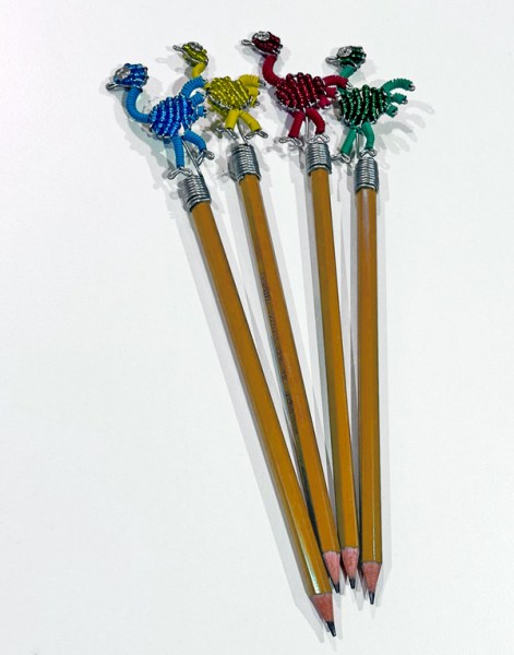 Beaded Pencil Ostrich