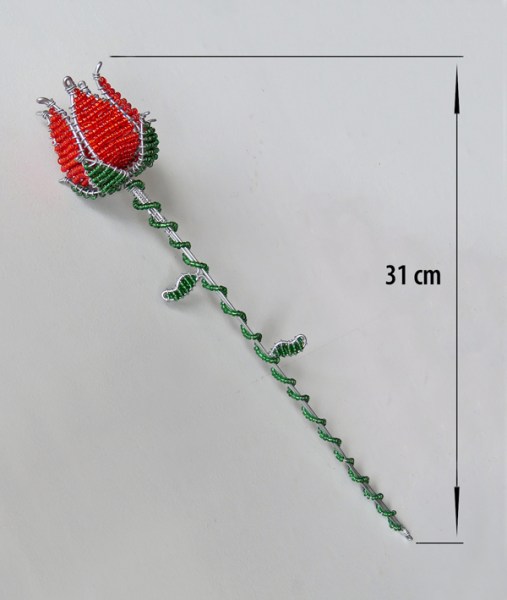 african beaded rose 2