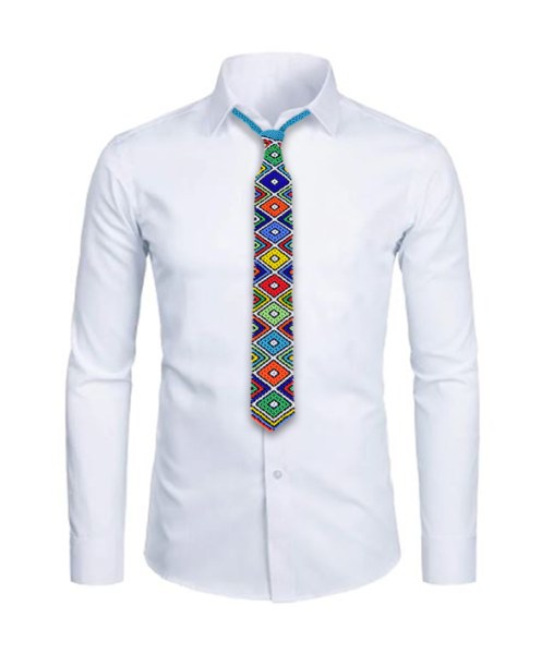 african beaded ties zulu colours 77