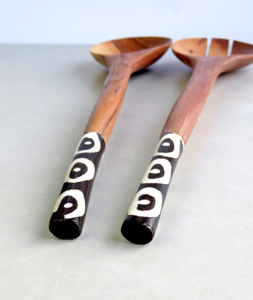 african salad server bone handle 3