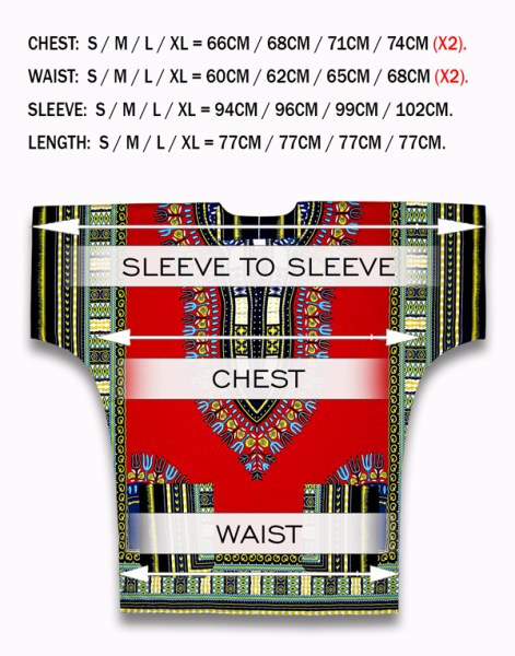 african shirt sizes 1